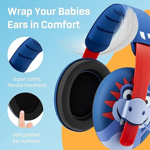 Vanderfields Baby Ear Protection Noise Cancelling Headphones for Babies, Toddlers, Infants 3 months to 2 years - Jamouz