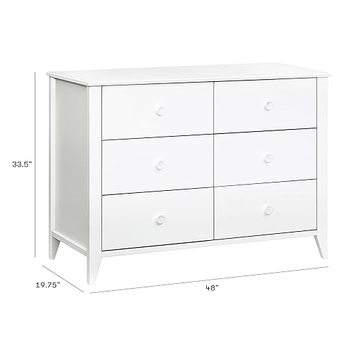 Babyletto Sprout 3-Drawer Changer Dresser with Removable Changing Tray in Chestnut and Natural, Greenguard Gold Certified - Jamouz