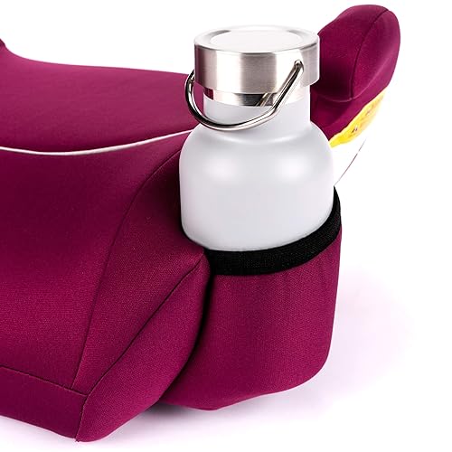 Diono Solana, No Latch, Pack of 2 Backless Booster Car Seats, Lightweight, Machine Washable Covers, Cup Holders, Pink - Jamouz