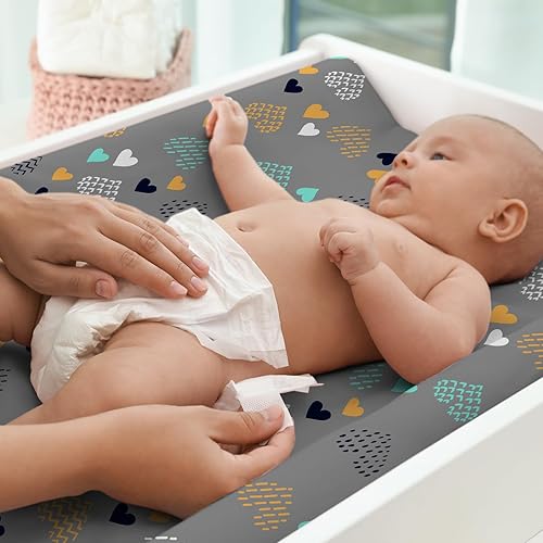 Stretchy Changing Pad Covers for Boys Girls,2 Pack Jersey Knit,Elephant & Whale - Jamouz