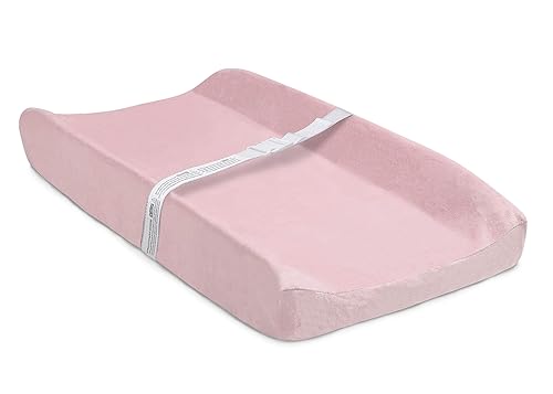 Delta Children Contoured Changing Pad with Plush Cover, Grey - Jamouz