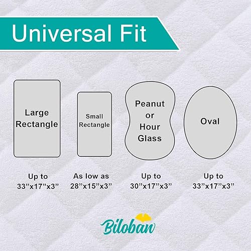 Bassinet Mattress Pad Cover Waterproof, Quilted Mattress Protector Sheets Fits All Mainstream Bassinet - Rectangle, Oval, Hourglass, 2 Pack, Ultra Soft Breathable, White and Grey - Jamouz