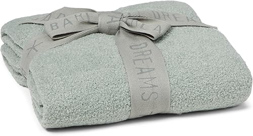 Barefoot Dreams CozyChic Lite Baby Receiving Blanket, Moonbeam, 30'x30' - Jamouz