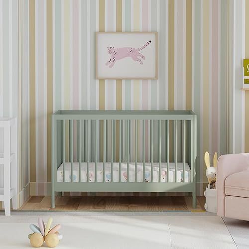 DaVinci Birdie 3-in-1 Convertible Baby Crib - GREENGUARD Gold Certified Crib - Convertible Crib to Toddler Bed and Daybed - Baby Bed w/ 4 Adjustable Heights - Easy to Assemble Wooden Crib - Honey - Jamouz