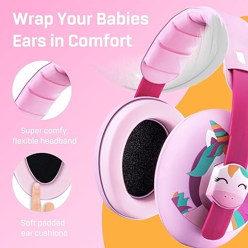 Vanderfields Baby Ear Protection Noise Cancelling Headphones for Babies, Toddlers, Infants 3 months to 2 years - Jamouz