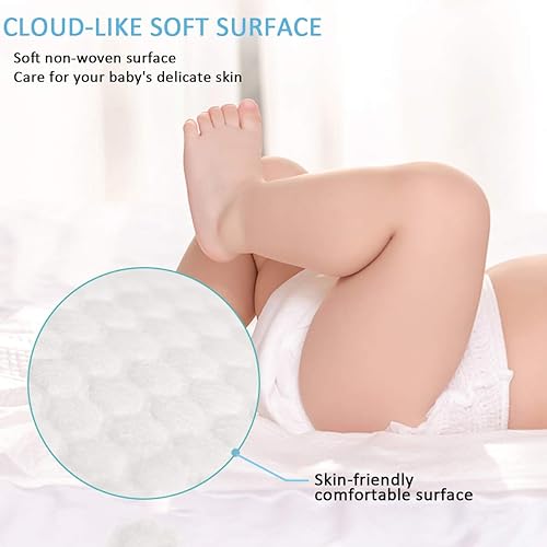 Baby Disposable Changing Pad, 100 Count Thicken and High Absorb Incontinence Changing Pad with Breathable, Waterproof, Soft Non-Woven Fabric, Underpad 13X18 inch- Extra Thick - Jamouz