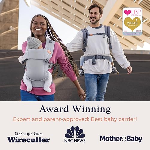 Beco Baby Carrier Gemini Newborn to Toddler-Front, Back and Hip Seat Carrier,Baby Carrier Backpack & Baby Front Carrier with Adjustable Seat,Ergonomic Baby Holder 7-35lbs (Grey) - Jamouz
