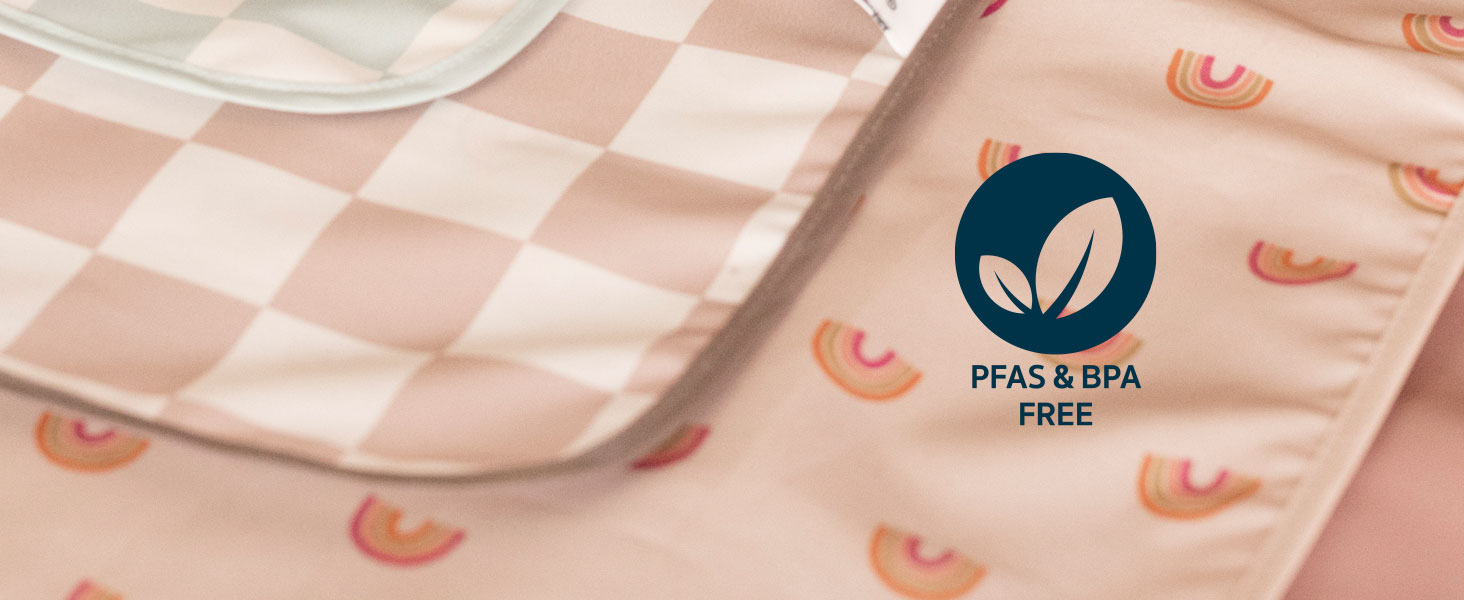 Tiny Twinkle Mess-proof fabric is PFAS and BPA free