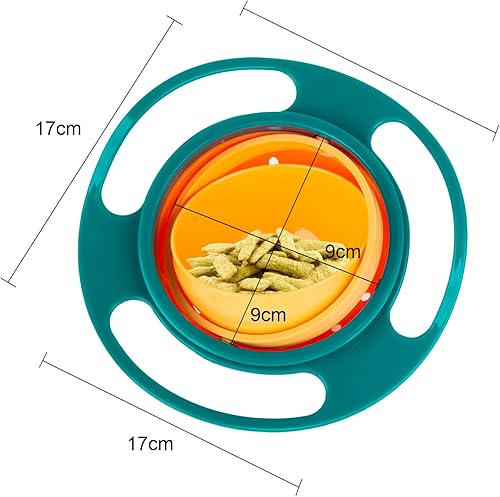 Berry President Magic Bowl 360 Degree Rotation Spill Resistant Gyro Bowl with Lid For Toddler Baby Kids Childre (Pink) - Jamouz