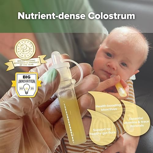 haakaa Colostrum Collector Syringes for Breastmilk Collector for Breastfeeding Moms to Collect Store and Feed Colostrum, 0.1oz/4ml, 2pcs - Jamouz