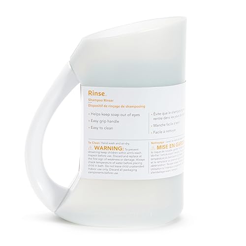 Munchkin® Rinse™ Shampoo Bath Rinser Cup, Ultra Soft and Flexible Rim, Babies, Toddlers and Kids, Grey - Jamouz