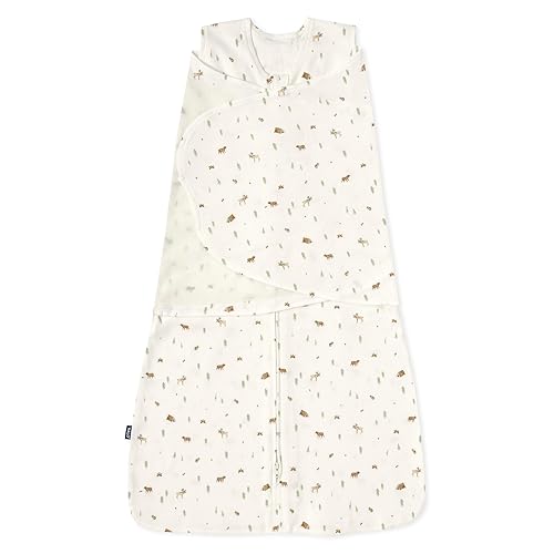 HALO 100% Cotton Sleepsack Swaddle, 3-Way Adjustable Wearable Blanket, TOG 1.5, Baby Blue, Newborn, 0-3 Months - Jamouz