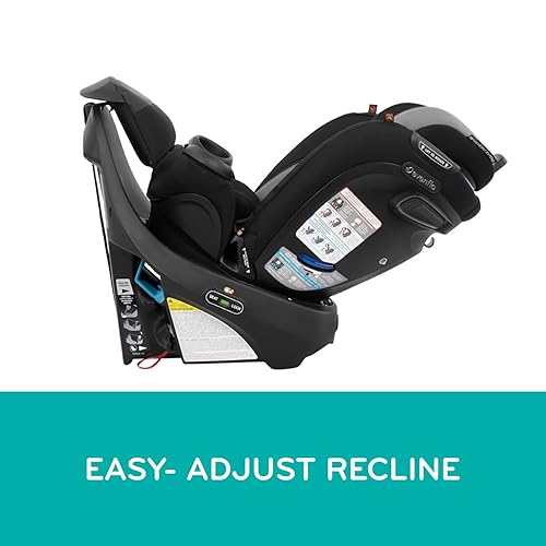 Evenflo Convertible Car Seat w/ 360 Degree Rotation & 3 Modes, Revolve360, Revere Gray - Jamouz