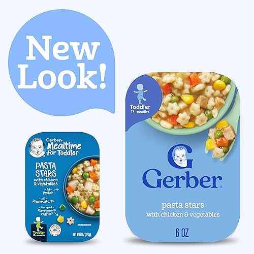 Gerber Mealtime for Toddler Mashed Potatoes & Gravy with Roasted Chicken & Carrots, 6.6 Ounce (Pack of 8) - Jamouz