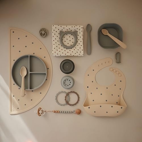 mushie Silicone Suction Plate | BPA-Free Non-Slip Design (Ivory) - Jamouz