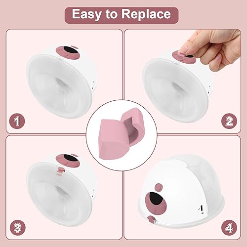 10PCS Breast Pump Parts, 6Pack Silicone Duckbill Valve & 4Pack Silicone Diaphragm Compatible with Momcozy M5 Wearable Breastpump, M5 Breast Pumps Replacement Accessories Breastfeeding Essentials Kit - Jamouz