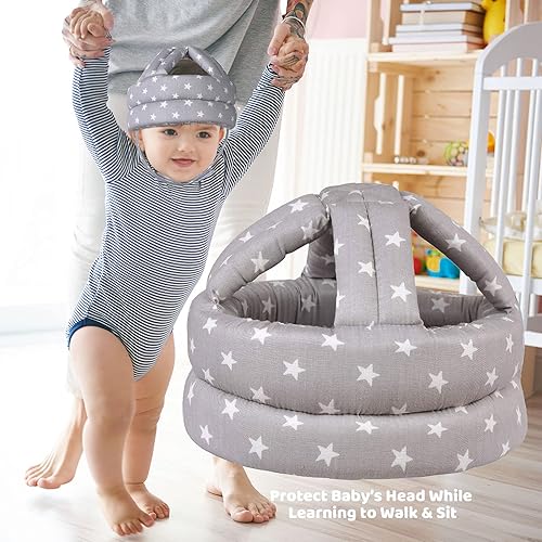 Baby Helmet for Crawling Walking Soft Cushion No Bumps - Jamouz
