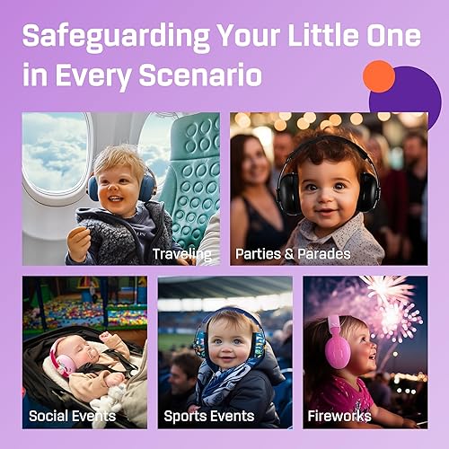 Vanderfields Baby Ear Protection Noise Cancelling Headphones for Babies, Toddlers, Infants 3 months to 2 years - Jamouz