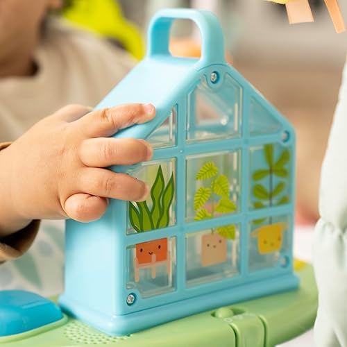 Ingenuity Tummy-to-Toes 6-in-1 Milestone Center, Play Gym, Foldable Mat, Music and Nature Sounds, Lights, Activity Jumper, Table, Playhouse, for Ages 0-48 Months - Jamouz