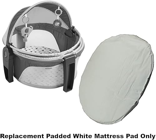Replacement Part for Fisher-Price On-The-Go Baby Dome Play-Yard - GKH69 / GNG36 / GNX63 ~ Replacement Padded White Mattress Pad - Jamouz