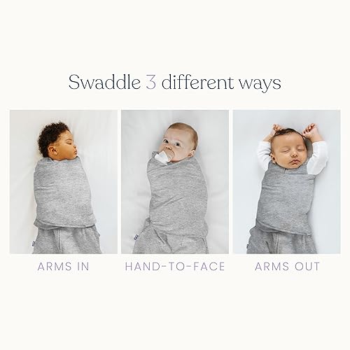 HALO 100% Cotton Sleepsack Swaddle, 3-Way Adjustable Wearable Blanket, TOG 1.5, Baby Blue, Newborn, 0-3 Months - Jamouz