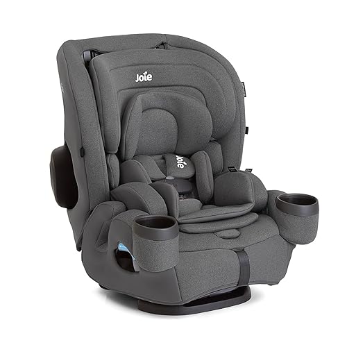Joie Saffron SI 4-in-1 Car Seat – Car Seat for Infants to Toddlers to Big Kids - 4 Modes, 10-Position No-Rethread Headrest & Harness (Dove) - Jamouz