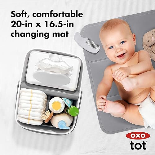 OXO Tot Diaper Caddy with Changing Mat - Jamouz