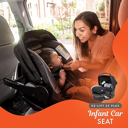 Baby Trend Double Stroller with 2 EZ-Lift Plus Infant Car Seats, Sit N' Stand, Stormy - Jamouz