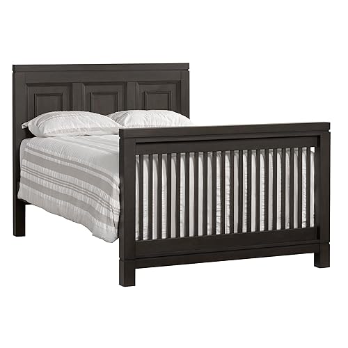 Soho Baby Manchester Crib to Full-Size Bed Conversion Kit, Rustic Gray, GreenGuard Gold Certified - Jamouz