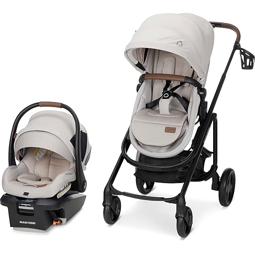 Maxi-Cosi Tayla™ Max Travel System, Baby Stroller and Car Seat Combo, Car Seat Stroller Combo, Desert Wonder - Jamouz