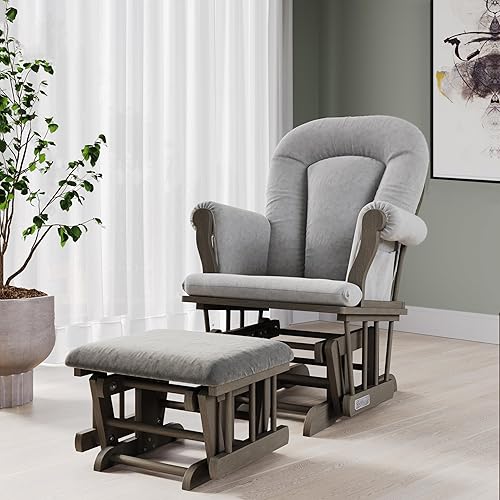 Child Craft Scout 3-Piece Nursery Set, Includes 4-in-1 Convertible Crib, Dresser with Changing Table Topper, and Cozy Glider (Dapper Gray) - Jamouz