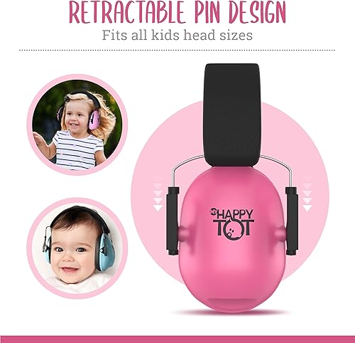 Noise Cancelling Headphones for Kids, Adjustable Baby Ear Protection Earmuffs with Ergonomic Design - Jamouz