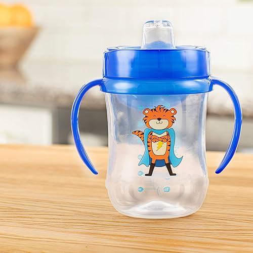 Dr. Brown's Transition Sippy Cup with Soft Spout - Blue - 6oz - 6m+ - Jamouz