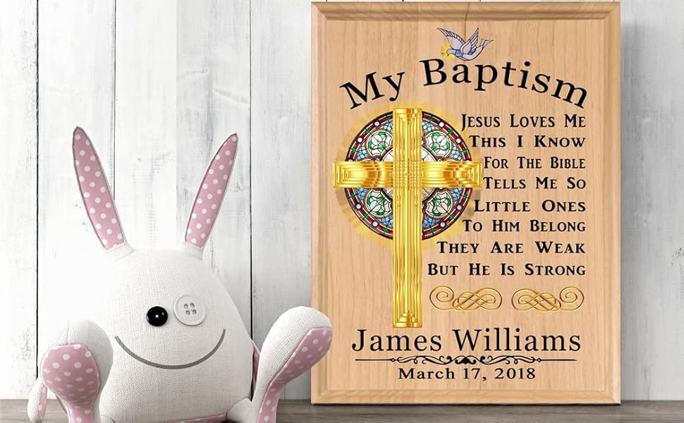 Personalized Baptism Christening Gift