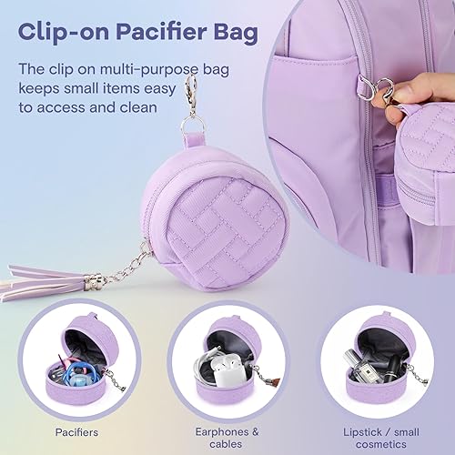 RUVALINO Diaper Bag Backpack, Multifunction Travel Pack Maternity Baby Changing Bags, Large Capacity, Waterproof, Black - Jamouz