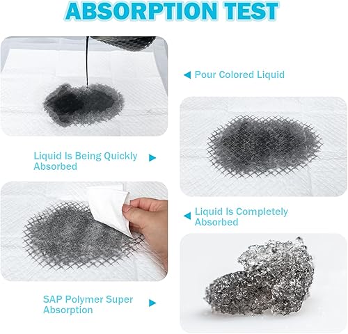 Disposable Underpads 17 x 24 Inches (25 Pack) Incontinence Bed Pads Heavy Absorbent Soft Non-Woven Fabric Breathable - Blue - Jamouz