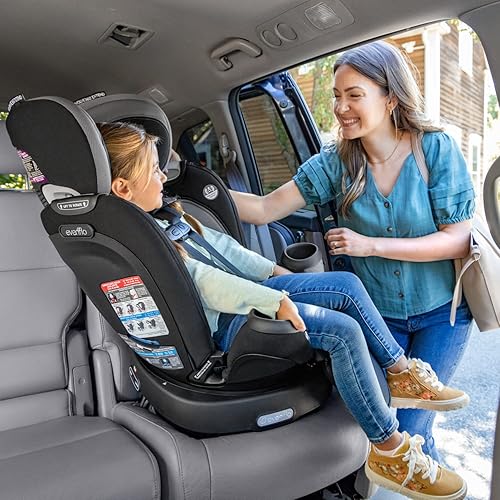 Evenflo Convertible Car Seat w/ 360 Degree Rotation & 3 Modes, Revolve360, Revere Gray - Jamouz
