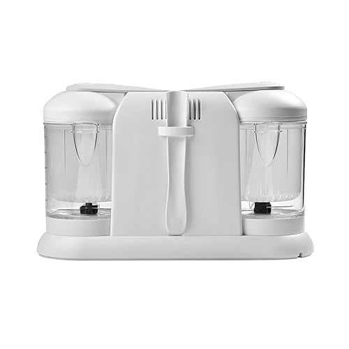 BEABA Babycook Duo 4 in 1 Baby Food Maker, Puree Steamer and Blender for Purees, Grinder with Auto Steam Cooking, Lrg 9.1 Cup Capacity, Makes 54 Servings in 20 Mins, Charcoal - Jamouz