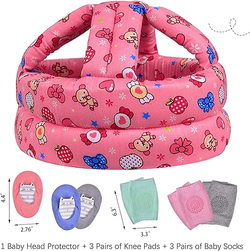 Baby Helmet for Crawling Walking Soft Cushion No Bumps - Jamouz