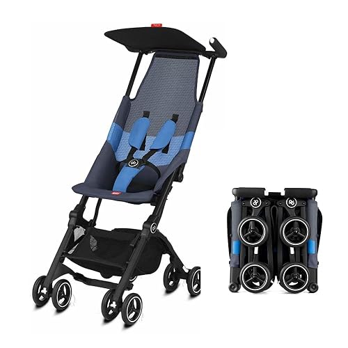 gb Pockit Air All Terrain Ultra Compact Lightweight Travel Stroller with Breathable Fabric in Velvet Black - Jamouz