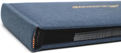 Holoary Small 4x6 Photo Album, Linen Hard Cover, Holds 50 Photos, Black Page Traditional Book Bound, Mini Brag Book Baby Album, Ideal For Wedding, Family Pictures, Gifts, Anniversary (Sky blue) - Jamouz