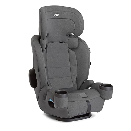 Joie Saffron SI 4-in-1 Car Seat – Car Seat for Infants to Toddlers to Big Kids - 4 Modes, 10-Position No-Rethread Headrest & Harness (Dove) - Jamouz