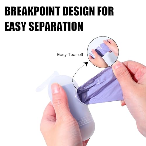 Baby Disposable Diaper Bags, Waste Bags 8 Refill Rolls/120 Bags with Dispenser, Convenient and Quick Diaper Disposal, Unscented - Jamouz