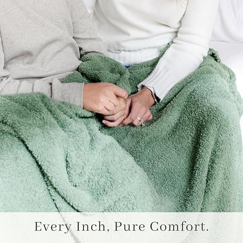 SARANONI Bamboni Luxury Baby Blanket | Plush Blanket for Infant Boys & Girls | Receiving Blanket 30” x 40” | Sky Blue - Jamouz