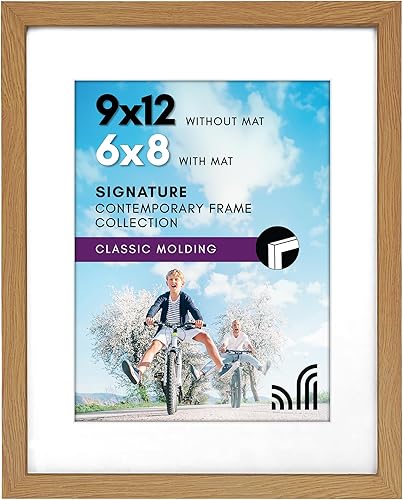 Americanflat 12x16 First Year Photo Frame with Shatter-Resistant Glass - Fits Twelve 2x3 Photos and One 5x7 Picture - Collage Frame for Nursery Decor, Newborn Mom Gift or Baby Shower - Silver - Jamouz