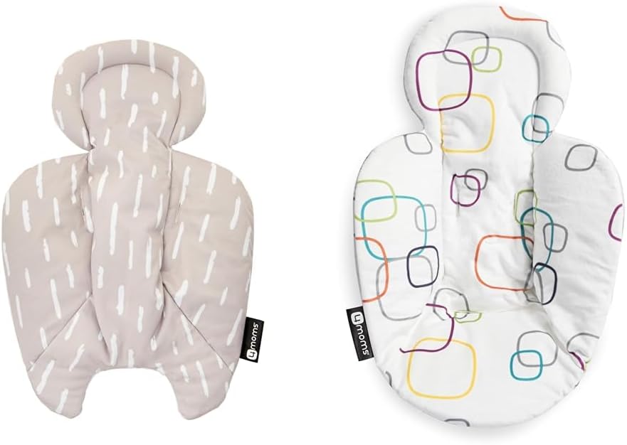 4moms RockaRoo and MamaRoo Infant Insert, Machine Washable, Soft, Plush Fabric, Reversible Design, Sand - Jamouz