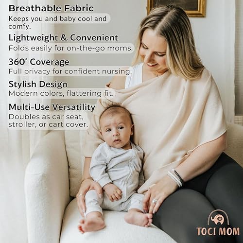 Nursing Cover – Soft, Breathable & Multi-Use | Full Coverage for Breastfeeding & Pumping | Lightweight & Stylish - Jamouz