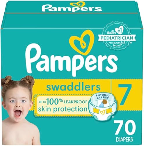 Pampers Swaddlers Diapers Preemie - Size P1, 27 Count, Ultra Soft Disposable Baby Diapers (Pack of 4) - Jamouz