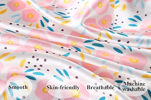 Satin Nursing Pillow Cover Set - 2 Pack Ultra Soft Silk, Compatible with Boppy Pillow for Breastfeeding, Protects Baby Hair & Skin - Grey Arrows & Stars - Jamouz