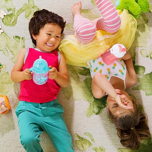 Munchkin® Click Lock™ Bite Proof Sippy Cup, 9 Ounce,2 Count (Pack of 1), Plastic, Blue/Green - Jamouz